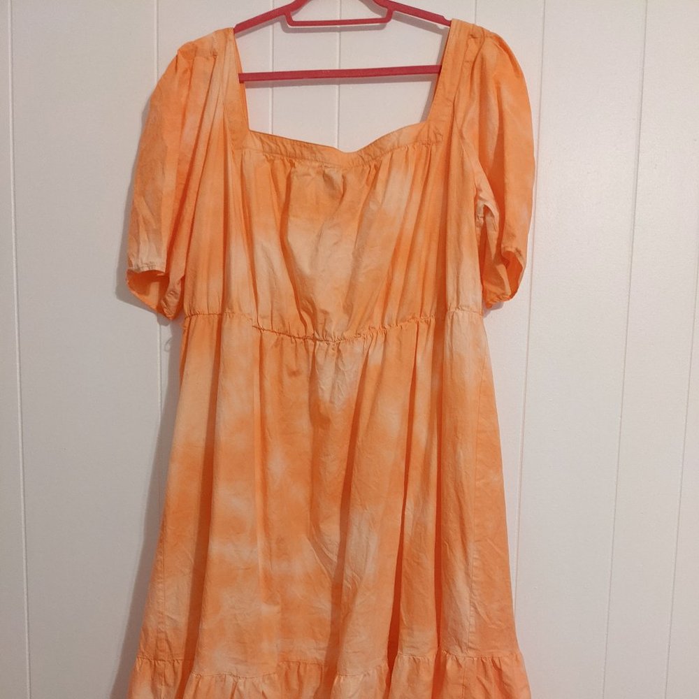 Eloquii Dreamsicle Tiered Maxi Dress